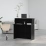 Reception Desk Black 100x50x103.5 cm Image 4