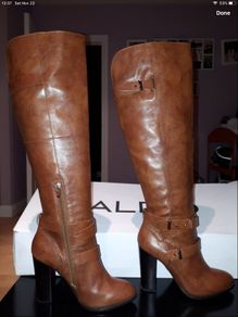 Brown Aldo Leather Tall Boots