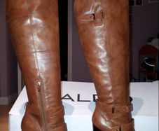 Brown Aldo Leather Tall Boots