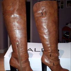 Brown Aldo Leather Tall Boots