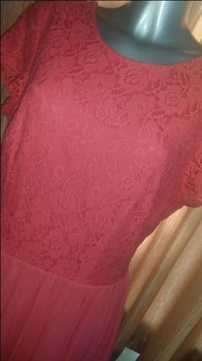 Atmosphere stunning lace open back  coral dress size UK16 EUR44 Perfect condition Postage included