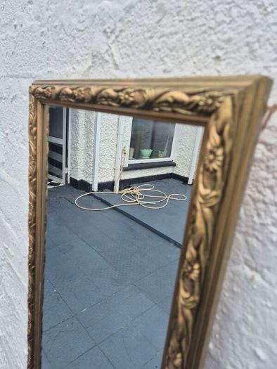 Mirror hanging Vintage gold rope design wall hanging Dressing long Mirror