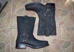 Livergy cowboy biker Western boots genuine leather size 44