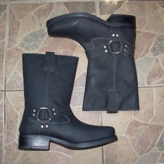 Livergy cowboy biker Western boots genuine leather size 44