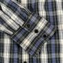 Vintage Levis Blue Check Shirt Size M Mens - Black Pearl Snap Image 7
