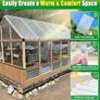 10 Pack 4mmx61x121cm Polycarbonate Sheets, 4' x 2' x 0.16'' Twin-Wall Plastic Roofing Sheets, All Weather Clear Roofing Sheet Greenhouse Plastic Panels Outdoor Image 3