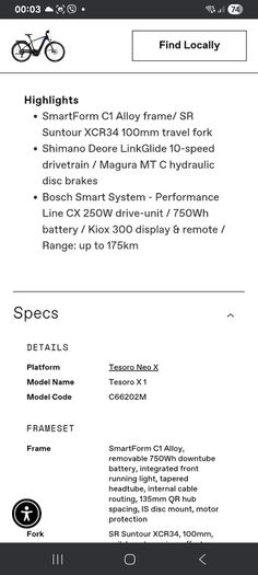 E-Bike Cannondale tesoro neo x1 , charger, extras