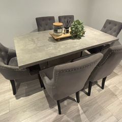 dining table and 6 chairs