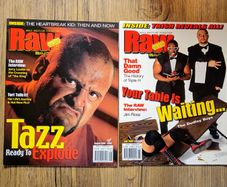 Vintage WWF Raw Magazine x2 . July And August 2000 With Posters.
