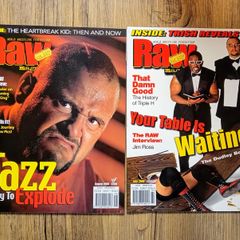 Vintage WWF Raw Magazine x2 . July And August 2000 With Posters.