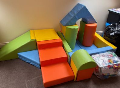 Soft Play Set  Ball Pit, Castle Blocks, Step & Sl