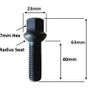 16 x Extended Wheel Bolts Audi, Volkswagen, Seat, Skoda (M14x1.5) 40mm (CZB20) Delivery Image 2