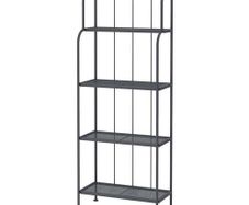 Ikea Lacko metal shelving unit 162cm H x 62cm W