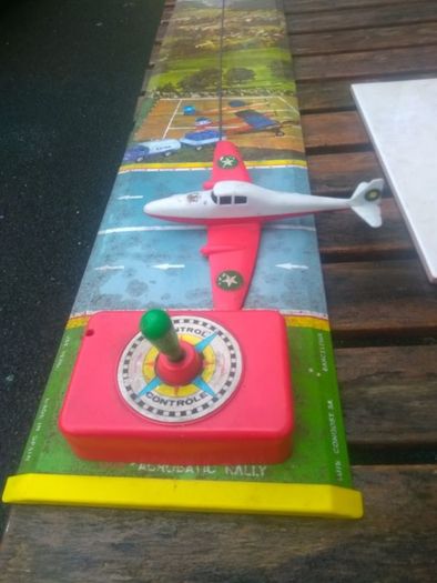 Vintage Tin Airplane Toy