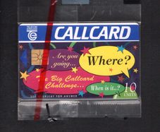 1996 Ireland 10 unit Callcard Collectors fair called "The Big Callcard Challenge" (Gemplus GEM1) Call Card Mint in packaging. Telecom Eireann card number 1116