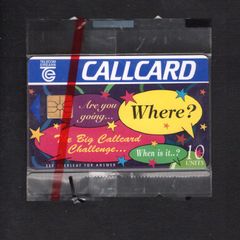 1996 Ireland 10 unit Callcard Collectors fair called "The Big Callcard Challenge" (Gemplus GEM1) Call Card Mint in packaging. Telecom Eireann card number 1116