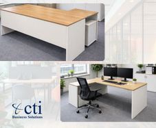 6 x Herman Miller Office Desks & Peds - Grade A