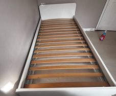 bed with under bed and storage