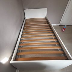 bed with under bed and storage