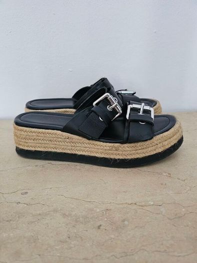 Zara Slip On Espadrille Black Sandals