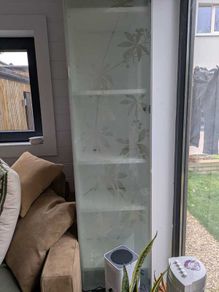 Ikea Billy Bookcase - White with Glass Door