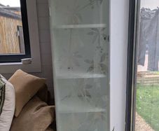 Ikea Billy Bookcase - White with Glass Door