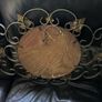 Mid-Century Modern Ornate Round Convex Mirror Image 2