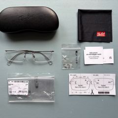 Ray Ban Optics Lightray RB8755 / RX8755 Eyeglasses Glasses- Gunmetal with Demo Lenses - As New