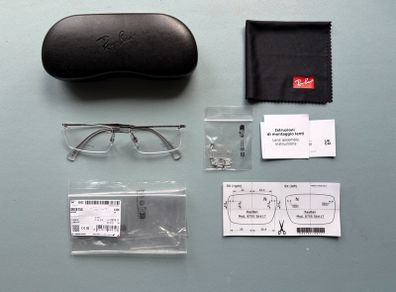 Ray Ban Optics Lightray RB8755 / RX8755 Eyeglasses Glasses- Gunmetal with Demo Lenses - As New