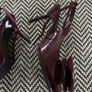 Zara burgundy heels size 6 Image 4