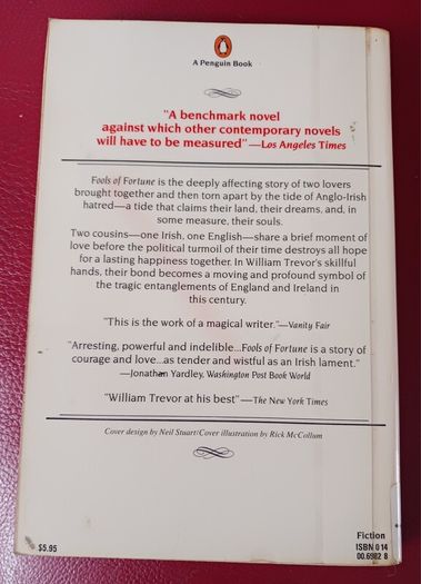 William Trevor/ Fools of Fortune/ 1st ,USA,Penguin/ 1984