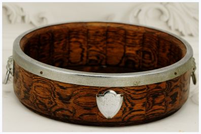 Vintage Large Ryecraft Wood Ware Oak Bowl