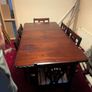 Mahogany Wood Table & 6 chairs Image 4