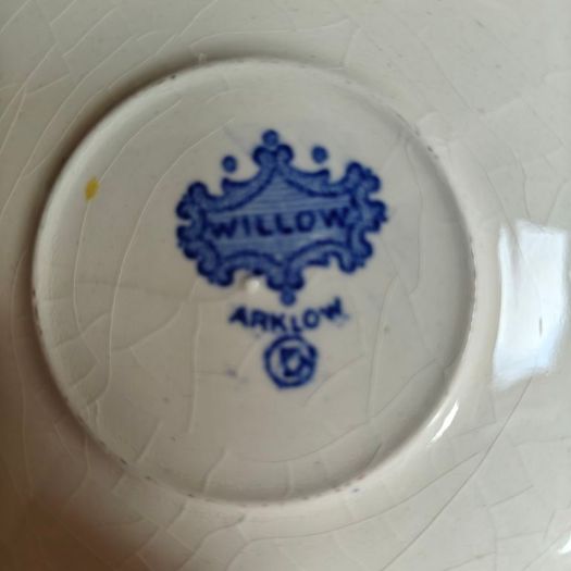 1930s or 40s Arklow Willow Pattern  6" side plates
