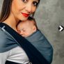 Lenny Lamb - My First Baby Sling - AZURITE, Broken Twill Weave, 100% cotton, size S Image 2