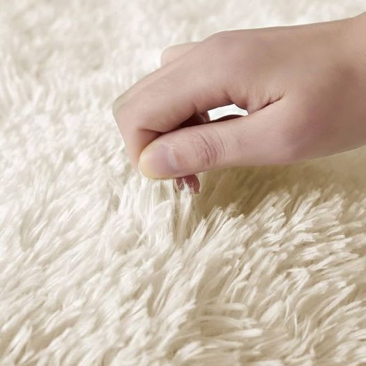 Area Rugs 50x80cm for Bedroom Anti Slip Modern Super Soft Thick Pile Small Fluffy Shaggy Rug Non Shedding