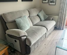 grey three seater couch