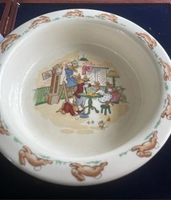 Vintage Bunny Kins cereal bowl