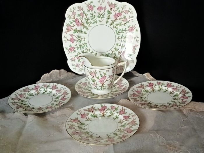 Vintage Minton Pink Blossom Part Tea Set