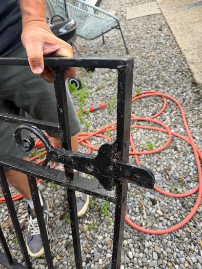 Wrought iron entrance gates made by Kennan & Son