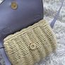 purple basket weave bag Image 2