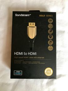 Sandstorm HDMI cable gold