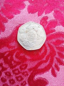 1973 UK 50 Pence Coin