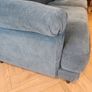 3 seater couch. Ikea Esseboda Tallmyra blue with dark wooden legs Image 7
