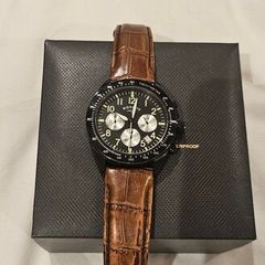 Gents Rotary GS03908/04 Round Brown Leather Tachymeter Chronograph - 100m