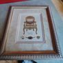 Xviii Century Style Chair Prints With Gold Frame. Image 10