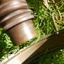 Antique Brass Ceiling Lamp 21" Image 4