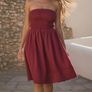 Next Cotton Bandeau Jersey Dress Dark Pink s. 10 Image 3