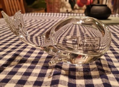 Murano glass whale