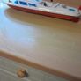 vintage 1970s wind up speed boat made in west Germany. Image 2